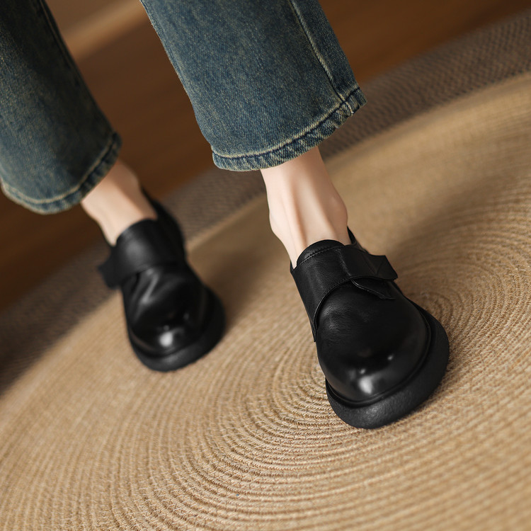 Women's Deep Mouth Slip-On Shoes in Black or Brown - Image 4