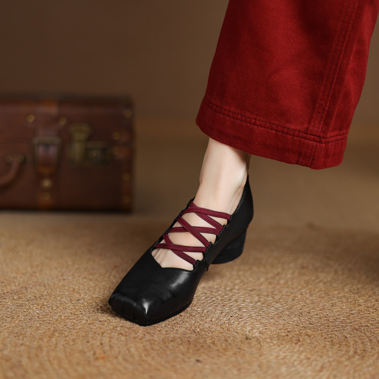 Women's Fashion Flat Shoes in Black and Brown - Style o.html - Image 3