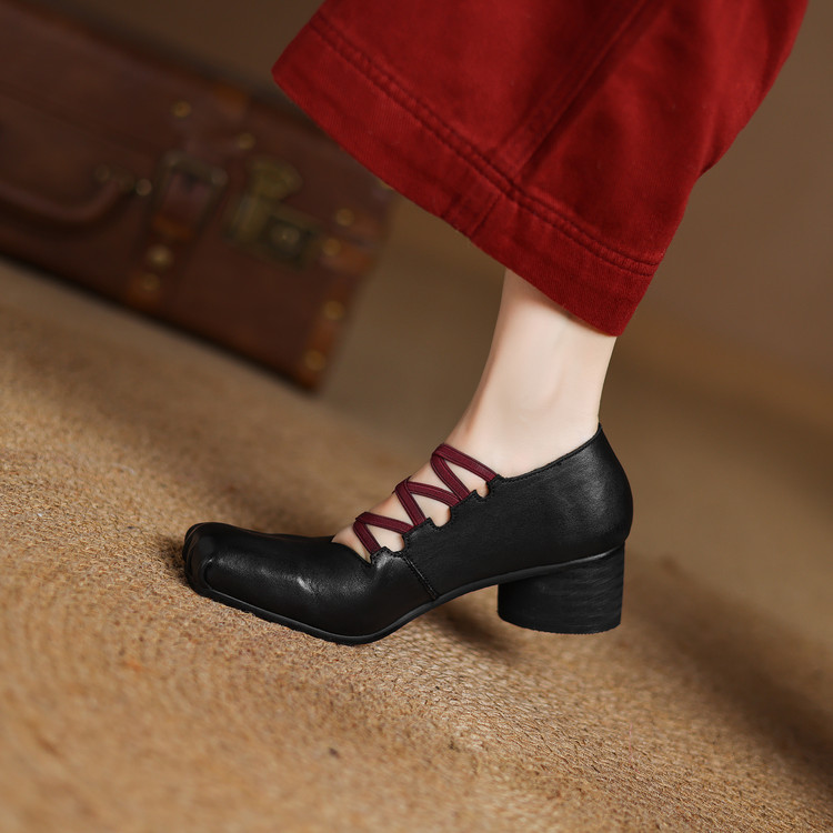 Women's Fashion Flat Shoes in Black and Brown - Style o.html - Image 4